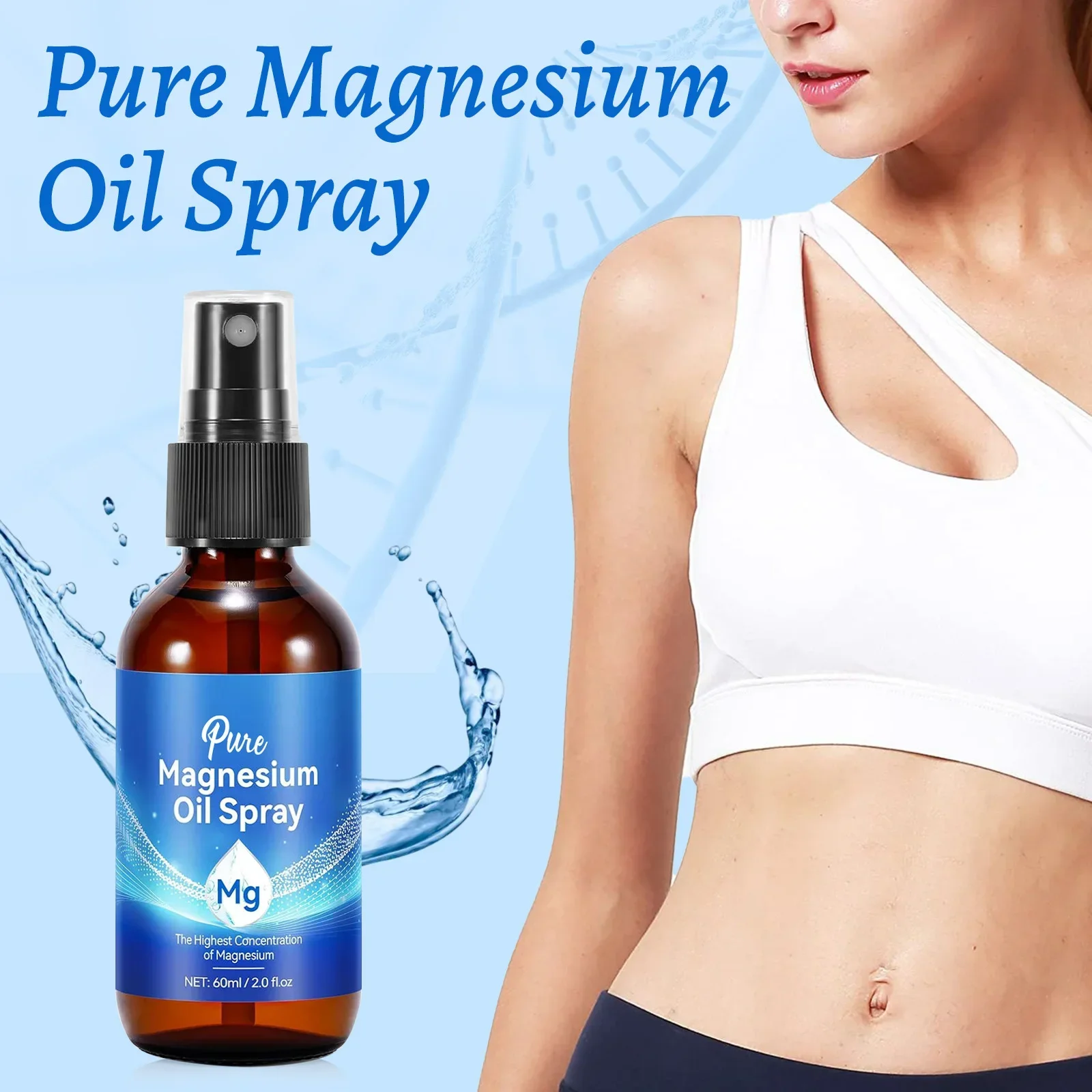Bath Salts Magnesium - Spray Olio Corpo al Magnesio 60ml,